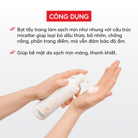 J227 Bọt tẩy trang Micellar Cleansing Foam - Jean d'Arcel