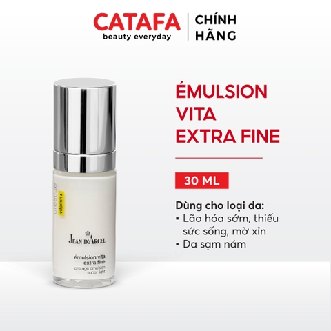 J75 Sữa dưỡng hỗ trợ sáng mịn da Émulsion Vita Extra Fine - Jean d'Arcel