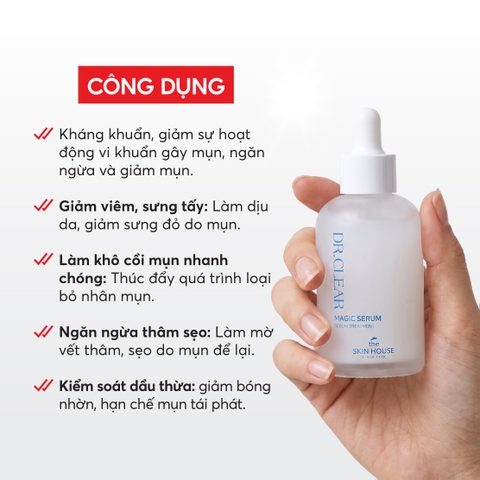 T12 Tinh chất giúp giảm dầu và ngăn ngừa mụn Dr. Clear Magic Serum - The Skin House