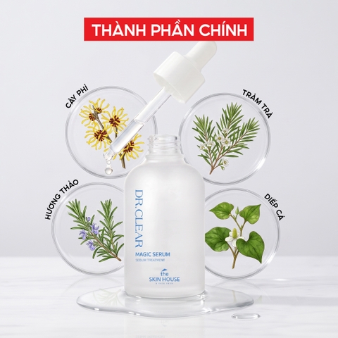 T12 Tinh chất giúp giảm dầu và ngăn ngừa mụn Dr. Clear Magic Serum - The Skin House