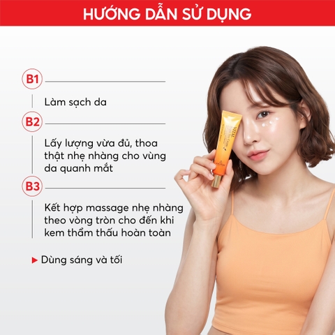 T53 Kem dưỡng giúp sáng mịn da và giảm nếp nhăn vùng mắt Vital Bright Eye Cream - The Skin House