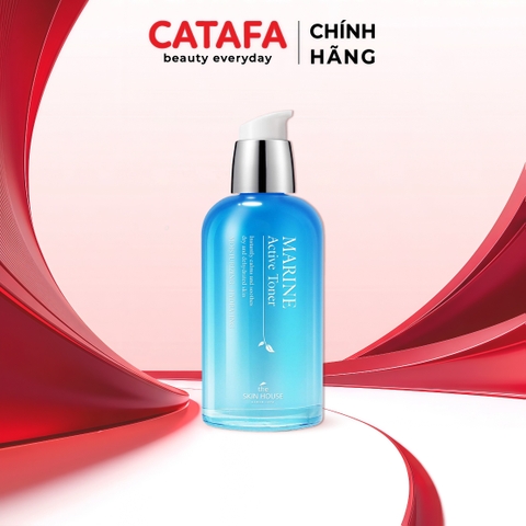 T55 Nước cân bằng giúp giảm khô và sáng mịn da Marine Active Toner - The Skin House
