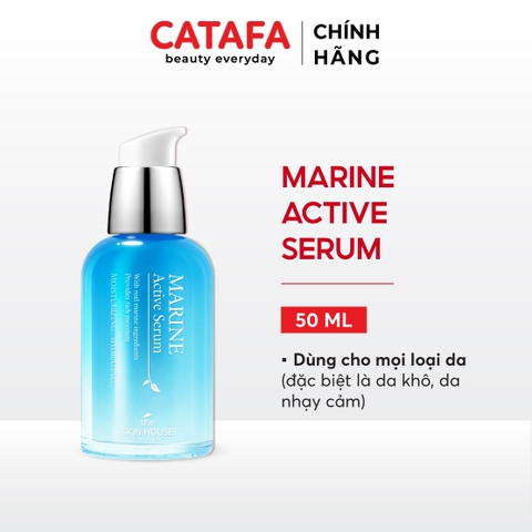 T56 Tinh chất giúp giảm khô và sáng mịn da Marine Active Serum - The Skin House
