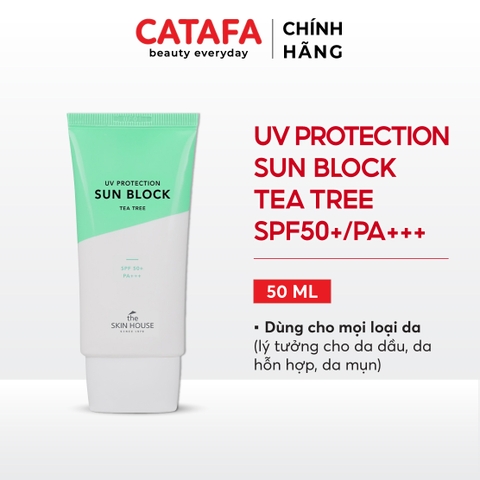 T61 Kem chống nắng UV Protection Sun block TeaTree (SPF50+, PA+++) - The Skin House
