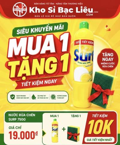 KM CHAI NƯỚC RỬA CHÉN SURF 750g CHÍNH HÃNG ( Ko áp dụng cho giảm 10%) (2) ‘