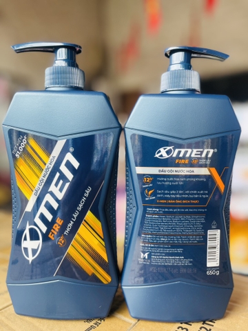 DẦU GỘI NƯỚC HOA X-MEN 12H FIRE 650g