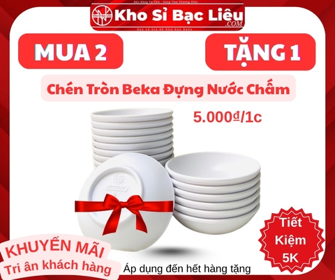 KM CHÉN ĐỰNG NƯỚC CHẤM TRÒN VIỆT NHẬT ( MUA 2 TẶNG 1) (1) '
