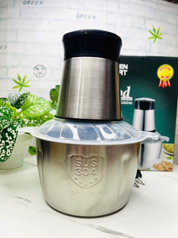 MÁY XAY TỎI ỚT THỊT MỀM INOX 2 LÍT KITCHEN (10)