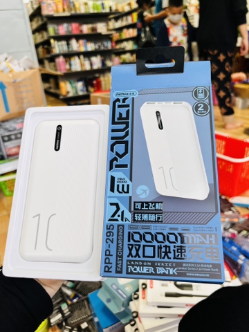 Pin Sạc Dự Phòng Chính Hãng Remax 10.000mah Mã 295 (14)