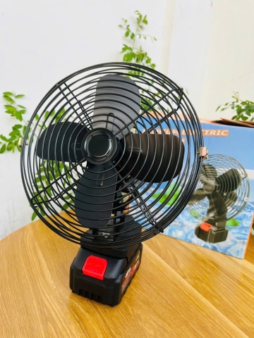 Quạt Sắt Tích Điện Dùng Pin Của Máy Khoan Lồng Sắt Không Xoay (15) '