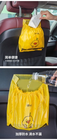 Set Túi Nilong Đựng Rác Trên Oto Tiện Lợi (2) (giao màu ngẫu nhiên)