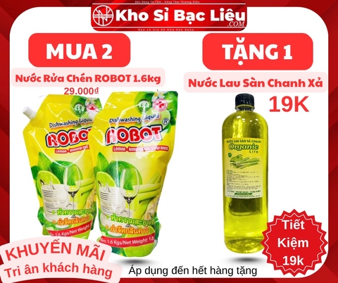 KM TÚI NƯỚC RỬA CHÉN ROBOT LỚN 1.6kg LOẠI 1 CHÍNH HÃNG (2)