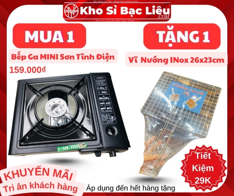 KM BẾP GAS MINI SƠN TĨNH ĐIỆN FULL BOX (16) '