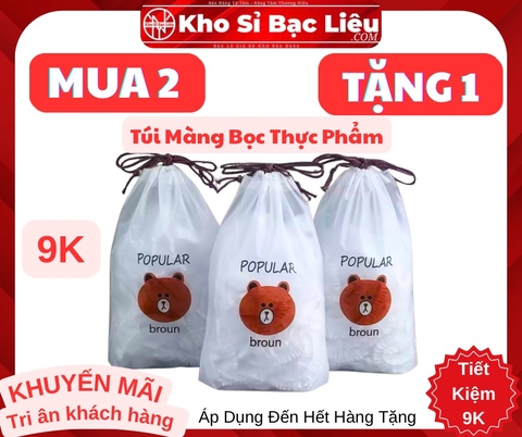 KM Set 100 Màng Bọc Thực Phẩm Gấu (1) (bao 200c 5,8)