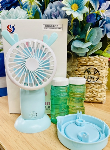 QUẠT CẦM TAY PHUN BONG BÓNG CHO BÉ (4) '