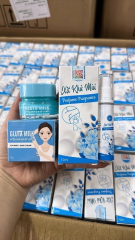 KEM HỖ TRỢ GIẢM THÂM NÁCH GLUTA MIKL TẶNG XỊT KHỬ MÙI C.HÃNG (10) '