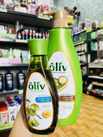 DẦU GỘI OLIU PHỤC HỒI HƯ TỔN 650ML TẶNG SỮA TẮM OLIU 250ML