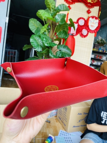 Dĩa Da Đựng Bánh Mứt Hạt Dưa (Ko Ck)