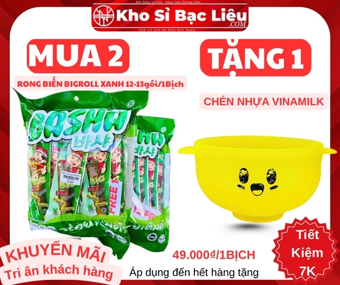 KM BỊCH 12-13 gói RONG BIỂN BIG ROLL XANH NHẬP KHẨU VAT THÙNG 24g (3)