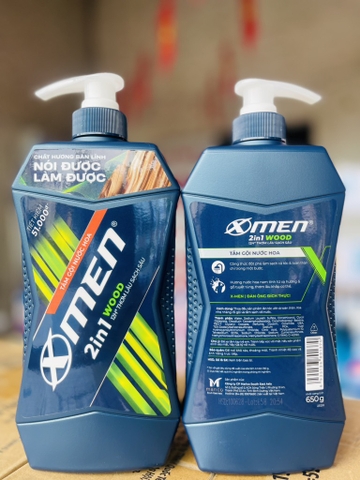 TẮM GỘI NƯỚC HOA X-MEN 12H WOOD 650g