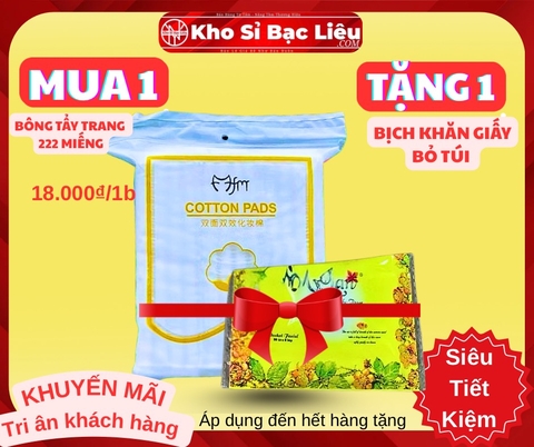 KM🎁Bông Tẩy Trang 222 Miếng (2) '
