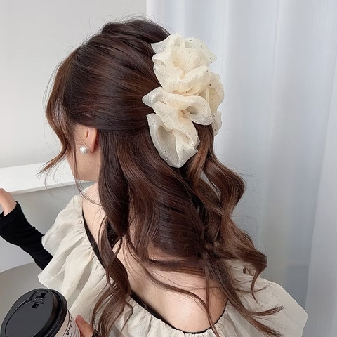 KẸP TÓC NƠ VOAN NHÚNG, ĐÍNH ĐÁ ĐỒNG GIÁ LOẠI TO 19K (2)