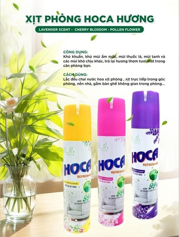 NƯỚC HOA XỊT THƠM PHÒNG, TOLET - HOCA, BOUQUET (3)