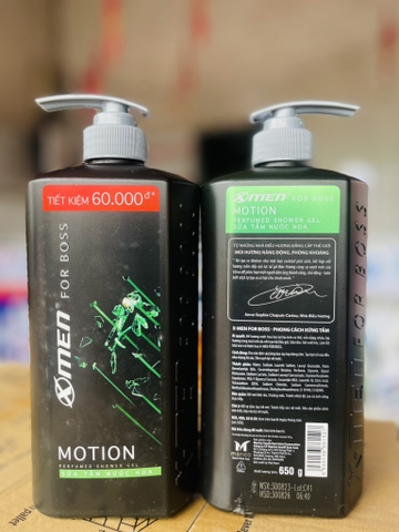 SỮA TẮM NƯỚC HOA X-MEN FOR BOSS 'MOTION' 650g
