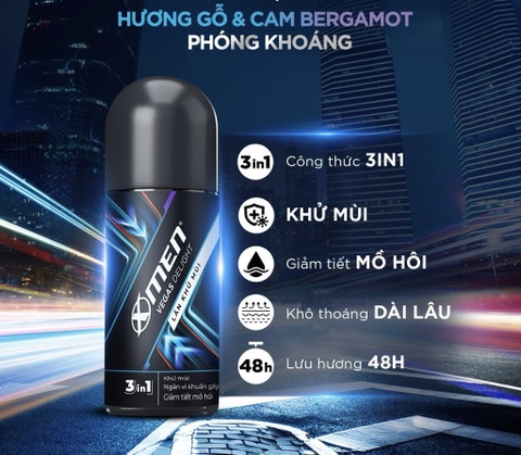 LĂN KHỬ MÙI X-MEN VEGAS 70ml