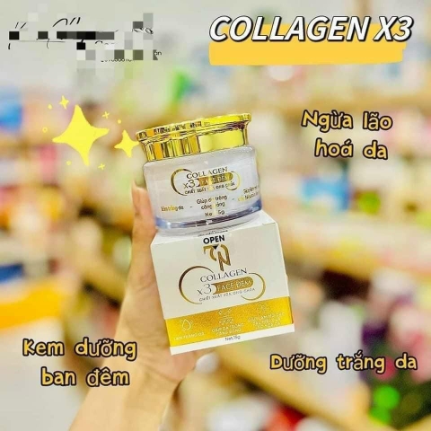 KEM FACE ĐÊM COLLAGEN X3 MỚI C.HÃNG (15) '
