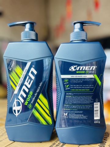 DẦU GỘI NƯỚC HOA X-MEN 12H WOOD 650g