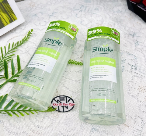 KM NƯỚC TẨY TRANG SIMPLE LỚN 400ML XỊN (10) '