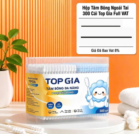 BÔNG TĂM NGOÁI TAI TOPGIA 300 CÁI FUL VAT (1)