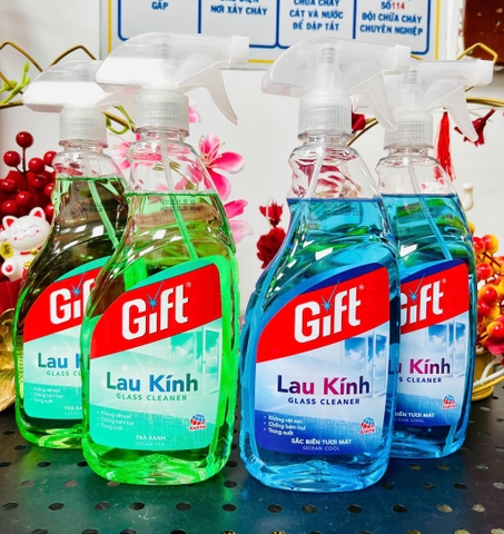Nước Lau Kính Gift Hương Trà Xanh 540ml Chính Hãng (1) '