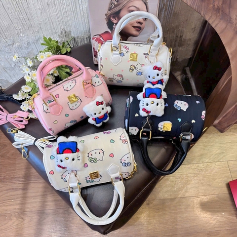 TÚI TRỐNG KITTY KÈM GẤU KITTY (10)