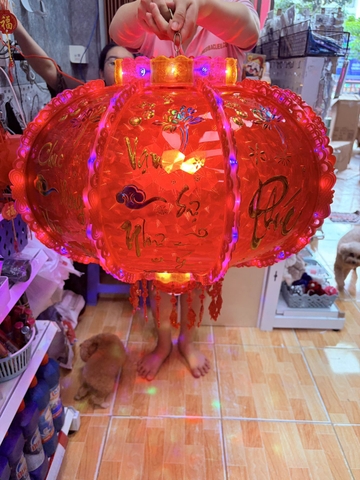 ĐÈN LỒNG ĐIỆN XOAY SIZE 150# ( ĐK 72cm) LOẠI 1 - TẾT