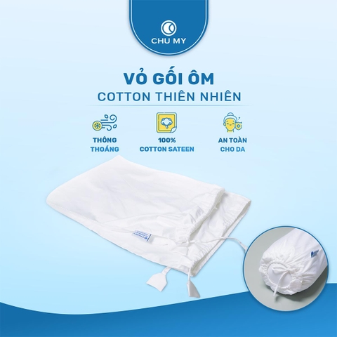 Vỏ Gối Ôm Cotton Khách Sạn 5 Sao D40x100cm | CHU MY