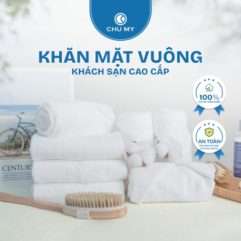Khăn Mặt Cotton 100% Khách Sạn 5 Sao CHU MY