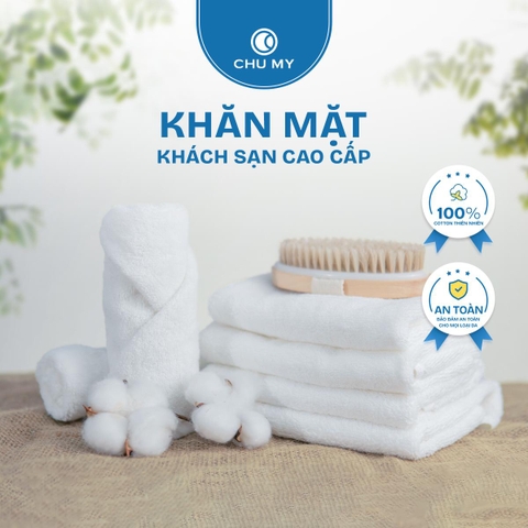 Khăn Mặt Khách Sạn 5 Sao 34x70cm Cotton 100%