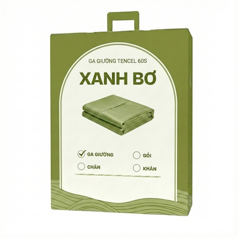 Ga giường Tencel 60s CHU MY - Màu Xanh Bơ - TS-82