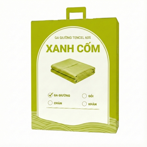 Ga giường Tencel 60s CHU MY - Màu Cốm - TS-164
