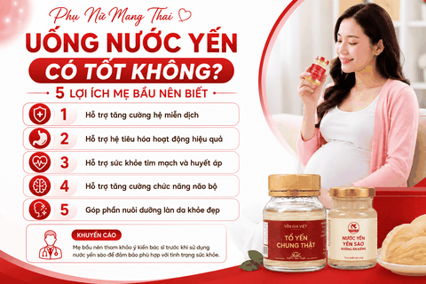 Phụ Nữ Mang Thai Uống Nước Yến Có Tốt Không? 5 Lợi Ích Mẹ Bầu Nên Biết Và Cách Dùng Đúng
