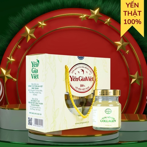 Nước Yến Sào Collagen 70ml - Hộp 6 Hũ