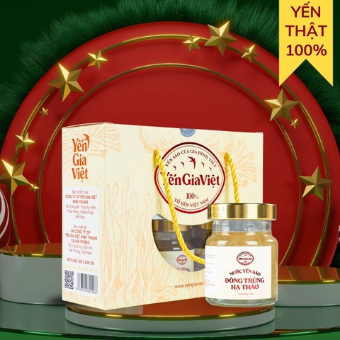 Nước Yến Sào Đông Trùng Hạ Thảo 70ml - Hộp 6 Hũ