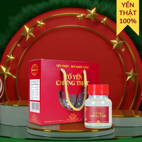 Tổ Yến Chưng Thật Đường Phèn 75ml - Hộp 6 Hũ