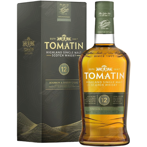 <b>Tomatin 12 Year Old Bourbon and Sherry</b><br>70cl | 43%