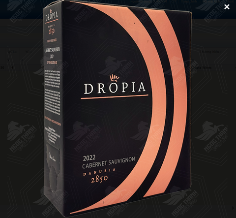 <b>Vang Bịch Đỏ RMN Dropia Danubia 2850 Cabernet Sauvignon (3liter)</b><br>75cl | 7%