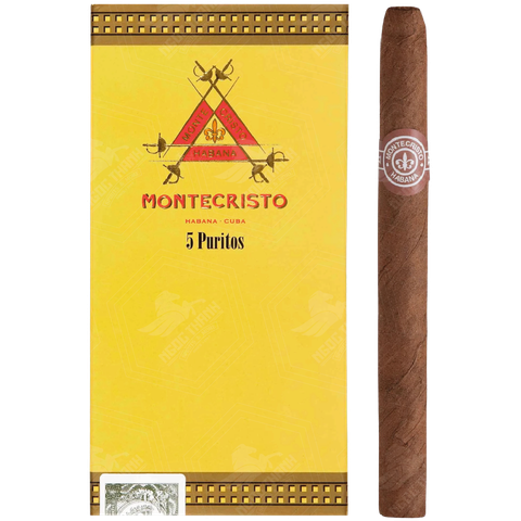 <b>Montecristo Puritos</b><br>Hộp 5 điếu | 4⅛ x 29