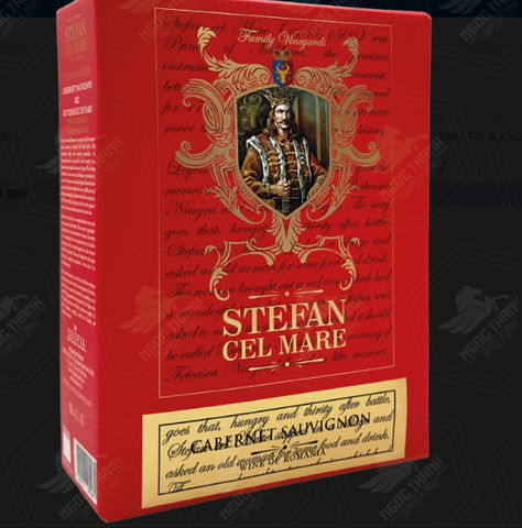 <b>Vang Bịch Đỏ RMN Stefan cel Mare Cabernet Sauvignon</b><br>3L | 15%