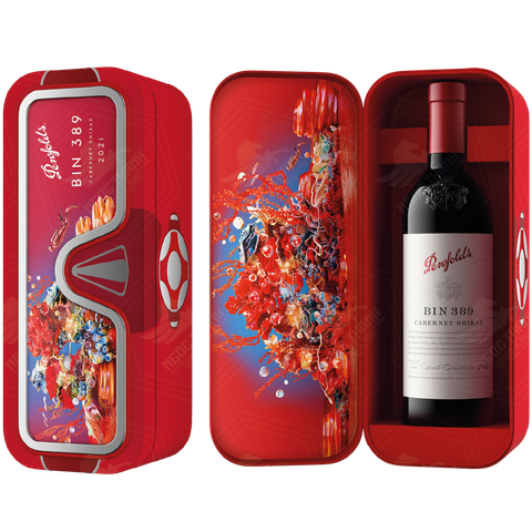 <b>Vang Đỏ Úc Penfolds Bin 389 Cabernet Shiraz 2021 Gift Box Deep Sea Edition</b><br>75cl | 14.5%